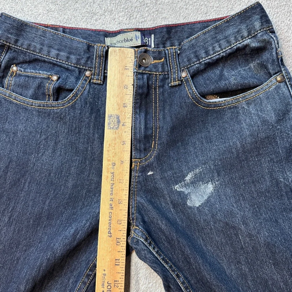 Anchor Blue Jeans‎ Mens 31x30 (30x28) Blue Skinny Dark Wash Denim Casual Pants